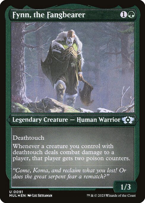 Fynn, the Fangbearer - Etched