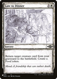 Late to Dinner (MH2-329)