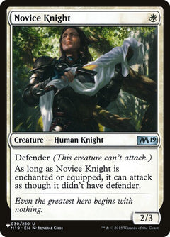 Novice Knight (M19-30)