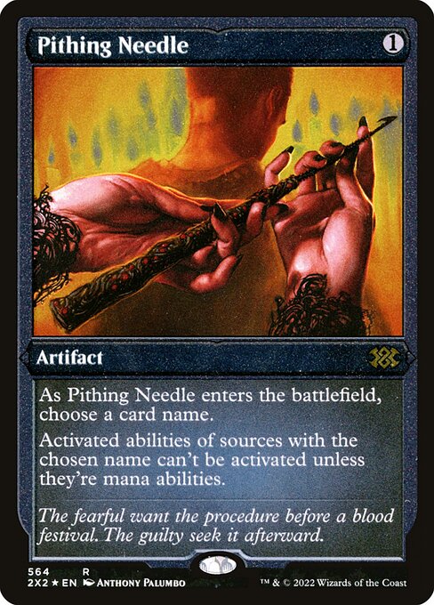 Pithing Needle - Etched