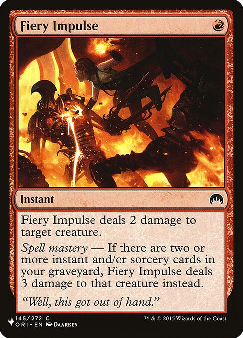 Fiery Impulse - Nonfoil