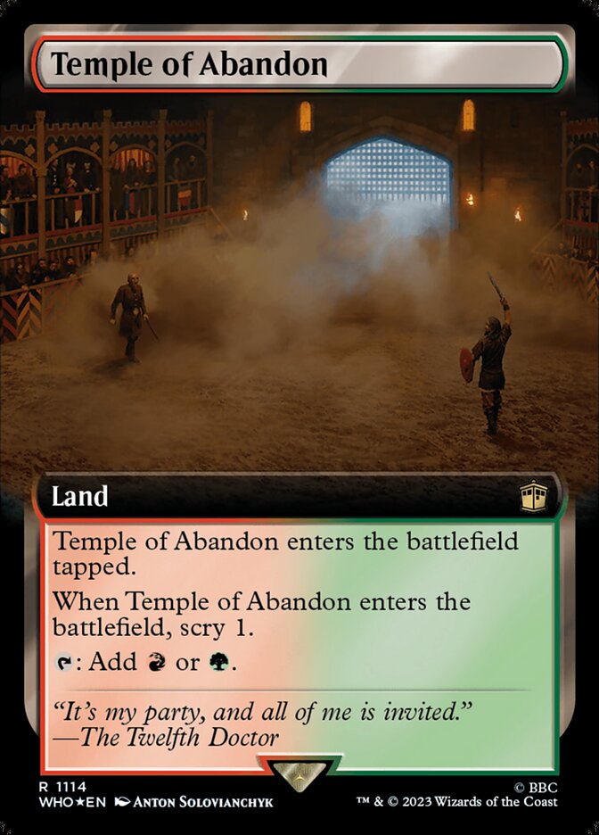 Temple of Abandon (Extended Art - Surge Foil)
