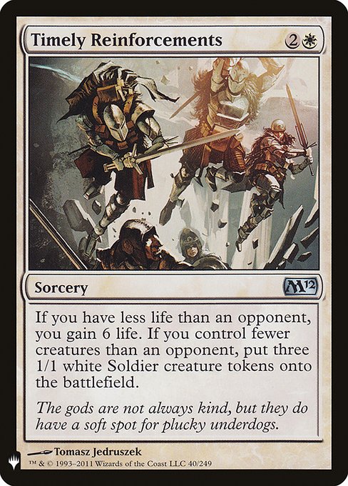 Timely Reinforcements - Nonfoil