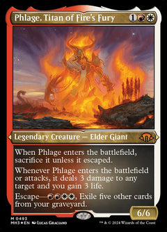 Phlage, Titan of Fire's Fury (Etched Foil)