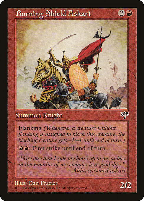 Burning Shield Askari - Nonfoil