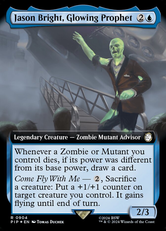 Jason Bright, Glowing Prophet (Extended Art - Surge Foil)
