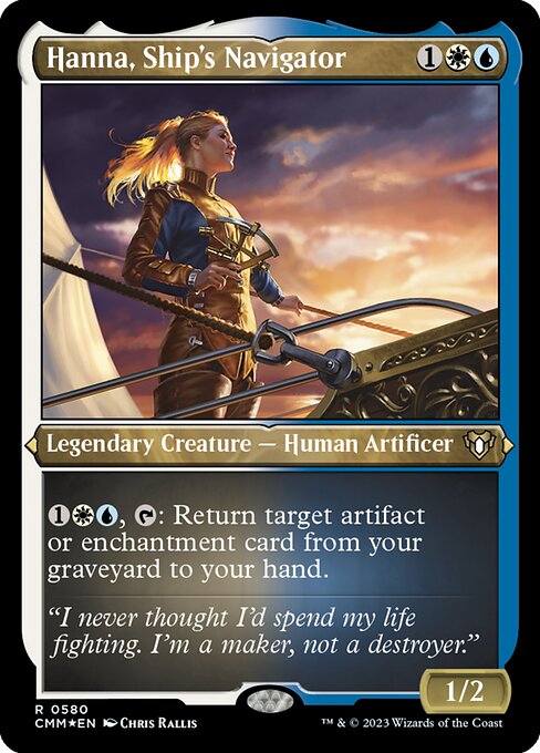Hanna, Ship's Navigator - Etched