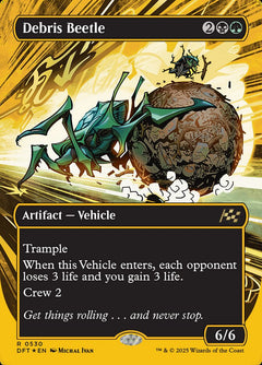 Debris Beetle (Borderless - Gold Foil)