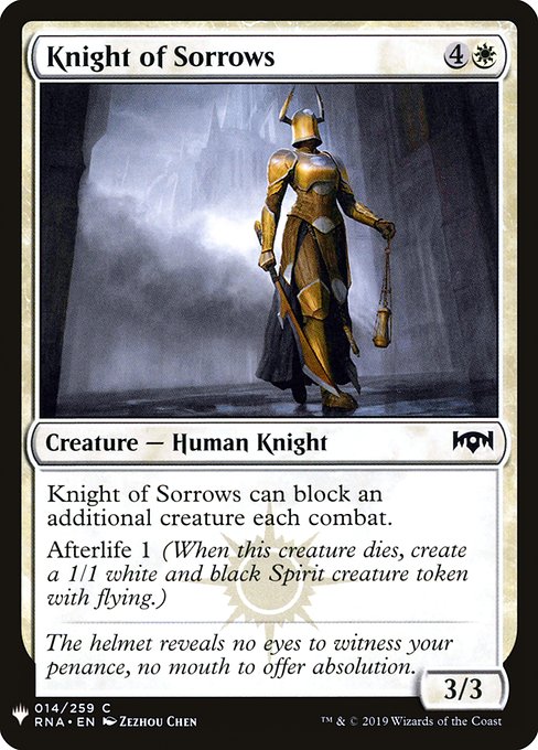 Knight of Sorrows - Nonfoil