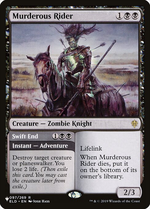 Murderous Rider // Swift End - Nonfoil