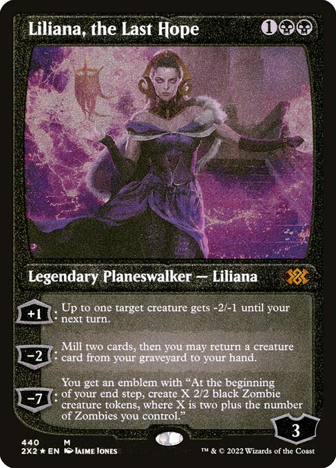 Liliana, the Last Hope - Etched