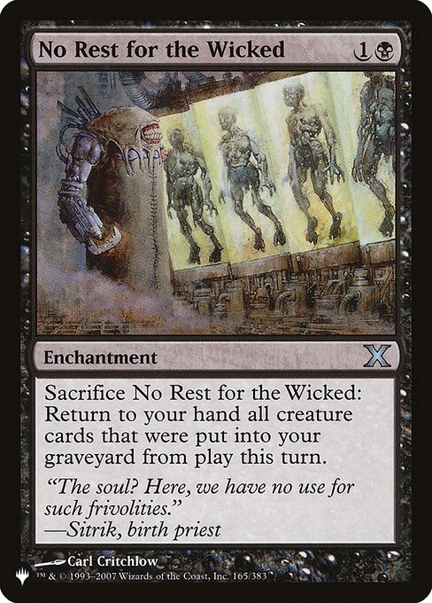 No Rest for the Wicked - Nonfoil
