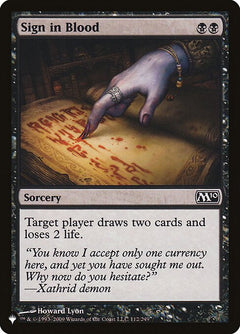 Sign in Blood (M10-112)