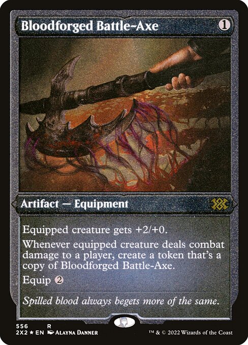 Bloodforged Battle-Axe - Etched