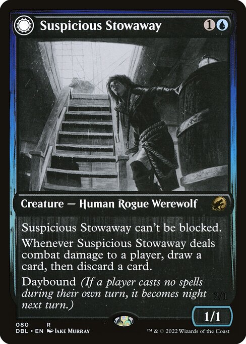 Suspicious Stowaway // Seafaring Werewolf - Nonfoil