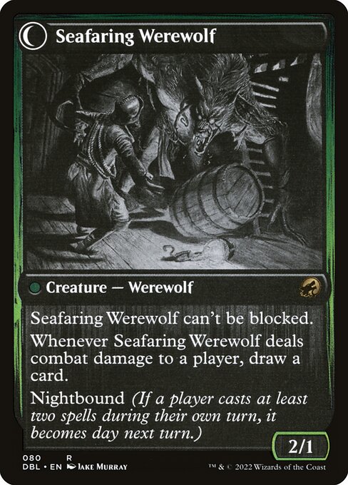 Seafaring Werewolf (back)