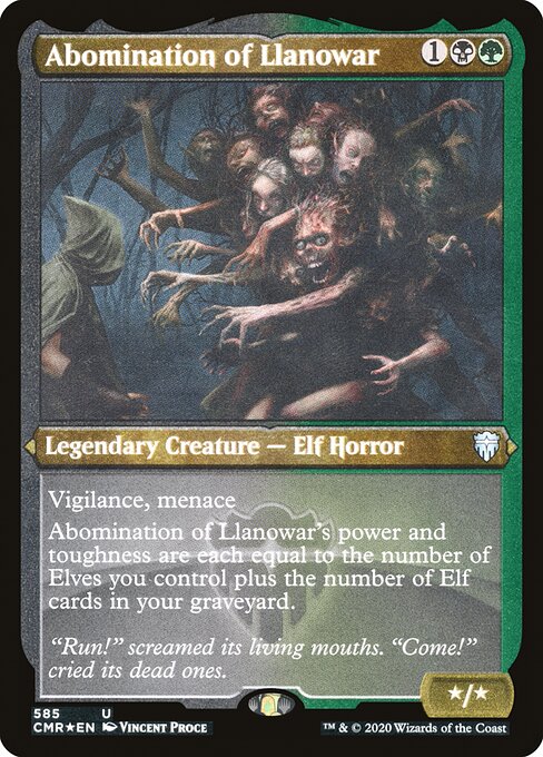 Abomination of Llanowar - Etched