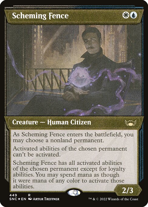 Scheming Fence - Etched