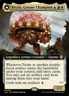 Tetzin, Gnome Champion // The Golden-Gear Colossus (Extended Art)