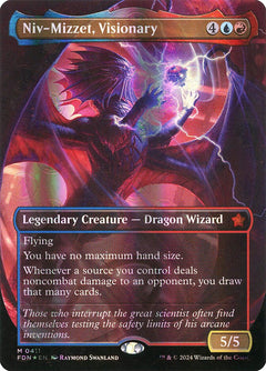 Niv-Mizzet, Visionary (Borderless - Mana Foil)
