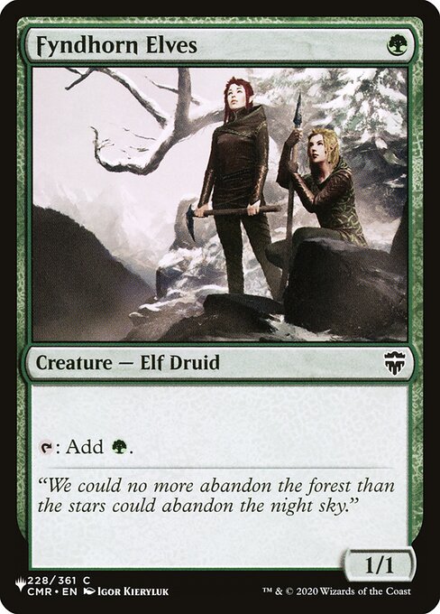 Fyndhorn Elves - Nonfoil