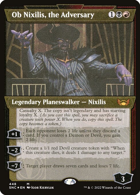 Ob Nixilis, the Adversary - Etched
