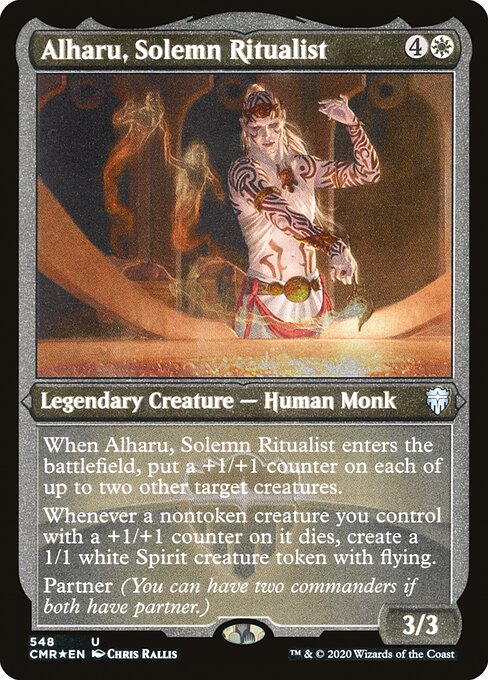 Alharu, Solemn Ritualist - Etched