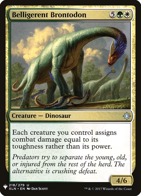 Belligerent Brontodon - Nonfoil