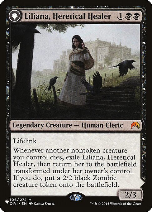 Liliana, Heretical Healer // Liliana, Defiant Necromancer - Nonfoil