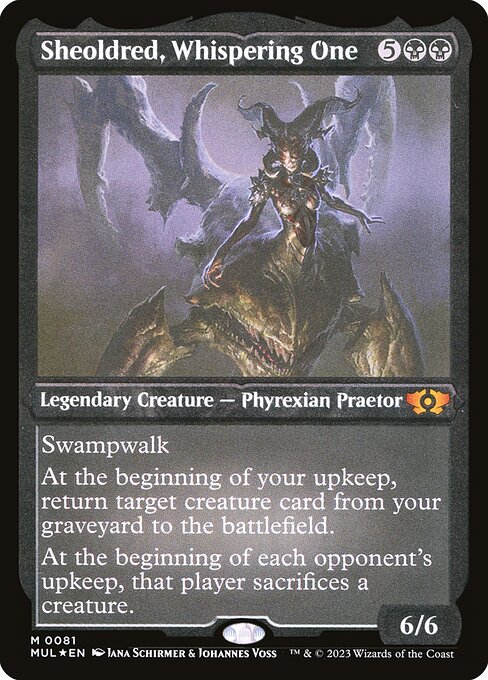 Sheoldred, Whispering One - Etched