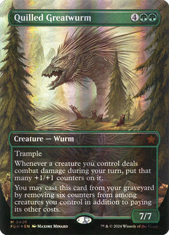 Quilled Greatwurm (Borderless - Mana Foil)