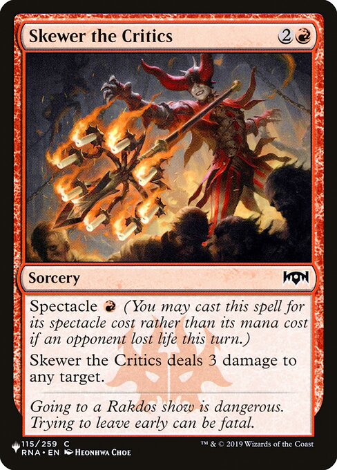 Skewer the Critics - Nonfoil