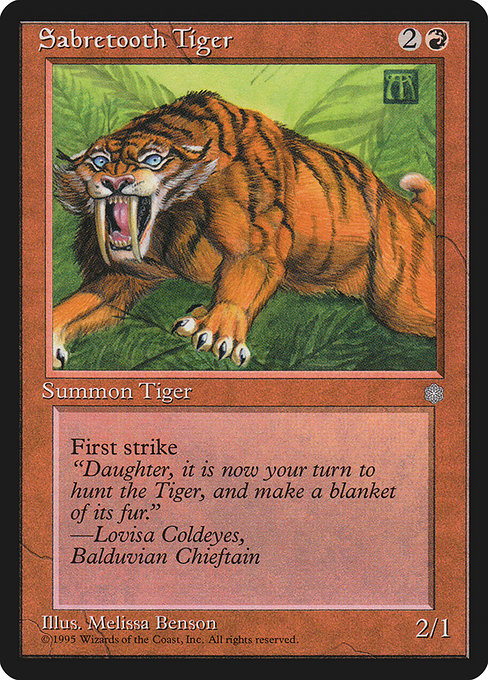 Sabretooth Tiger - Nonfoil