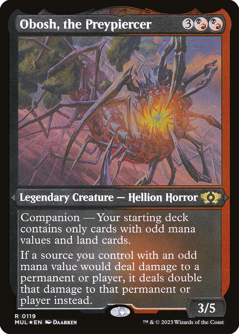 Obosh, the Preypiercer - Etched