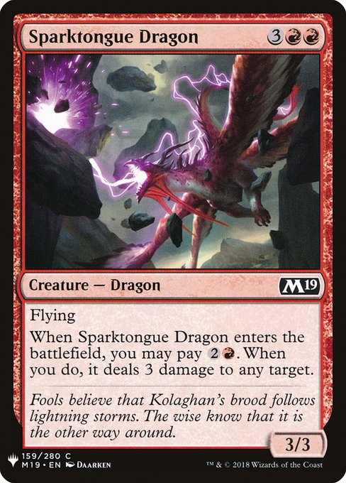 Sparktongue Dragon - Nonfoil