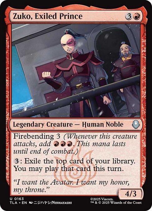 Zuko, Exiled Prince - Nonfoil