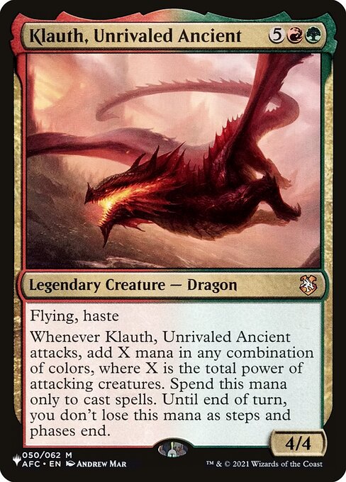 Klauth, Unrivaled Ancient - Nonfoil