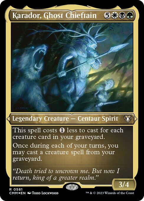Karador, Ghost Chieftain - Etched