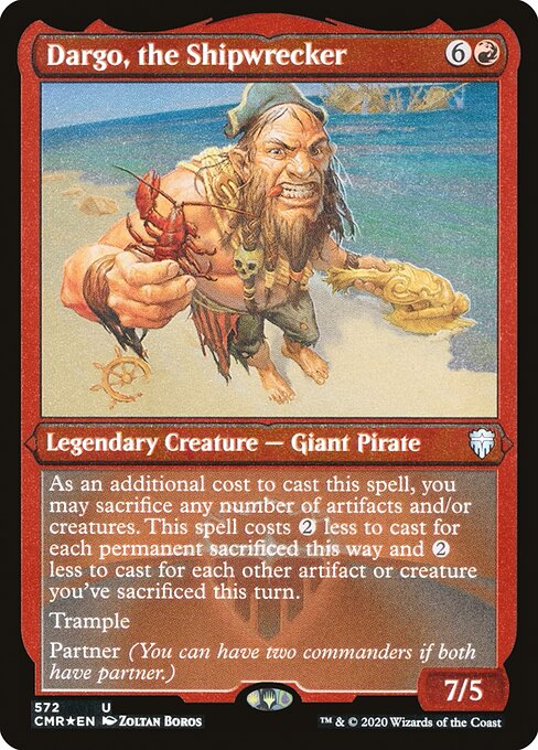 Dargo, the Shipwrecker - Etched