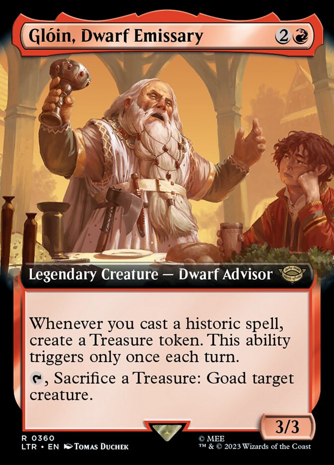 Glóin, Dwarf Emissary (Extended Art)
