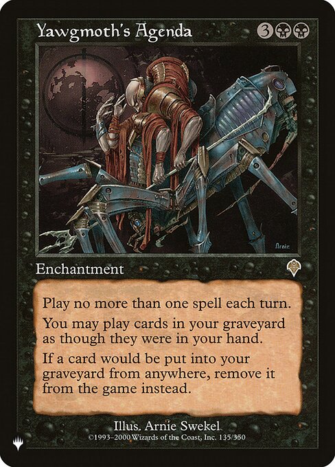 Yawgmoth's Agenda - Nonfoil