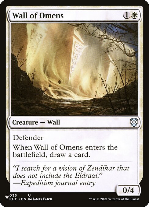 Wall of Omens - Nonfoil