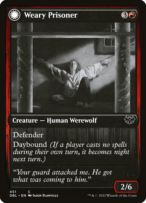 Weary Prisoner // Wrathful Jailbreaker - Nonfoil