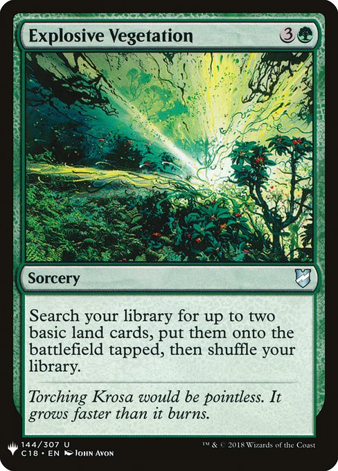 Explosive Vegetation - Nonfoil