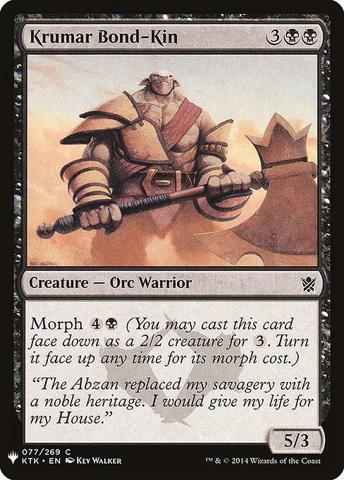 Krumar Bond-Kin - Nonfoil
