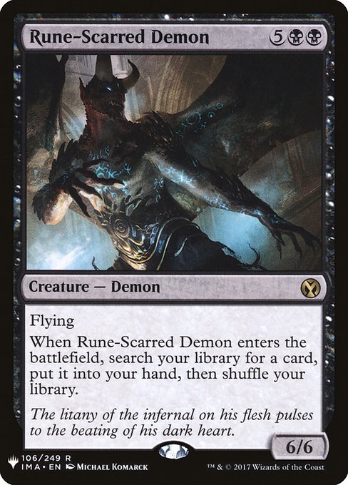 Rune-Scarred Demon - Nonfoil