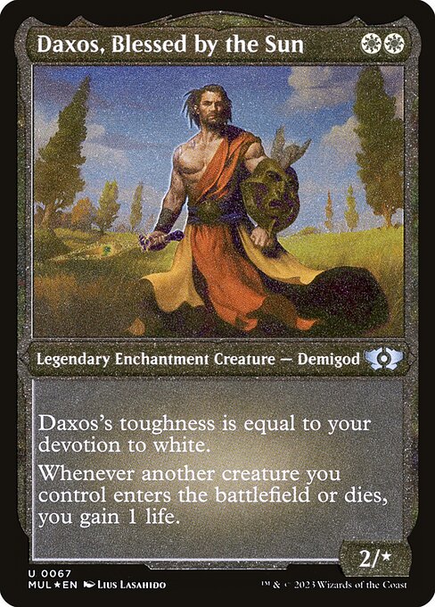 Daxos, Blessed by the Sun - Etched