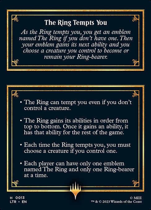 The Ring Tempts You (back)