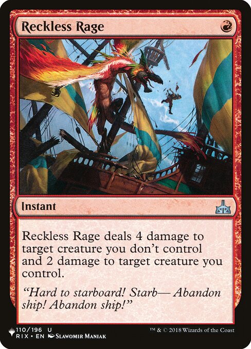 Reckless Rage - Nonfoil