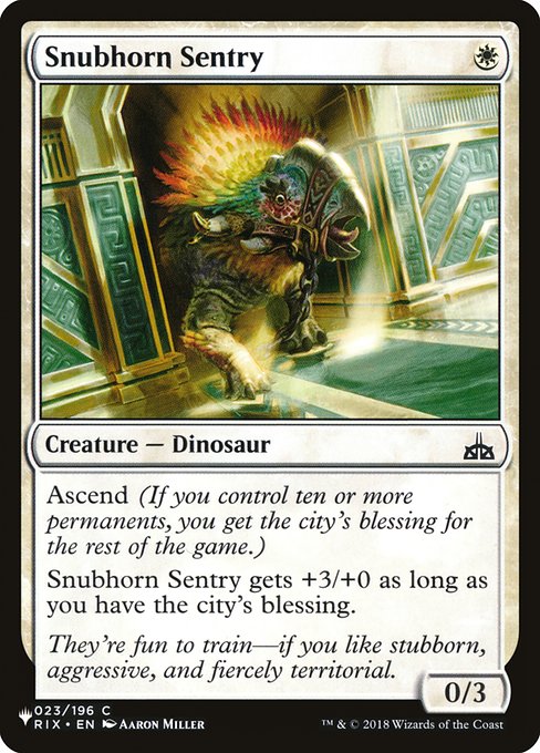 Snubhorn Sentry - Nonfoil